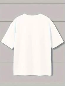 Fashionable Short-Sleeved Blouse For Women, With A Loose Fit And Printed Design. - 白色 - 查看 2