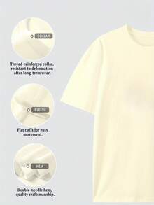 Camiseta de Verano Premium Estampada para Mujer, Estilo Hawaiano, Manga Corta, Algodón Puro, Corte Holgado, Estampado de Flor de Hibisco de la Montaña Santan, Top Casual Transpirable, Ropa de Verano para Vacaciones en la Playa, Patrón de Letras, Camiseta de Manga Corta de Verano para Mujer Adulta, Tejido Transpirable, Adecuada para la Temporada de Regreso a Clases, Ideal para Actividades al Aire Libre, Regalo Ideal. - Albaricoque - Ver 3