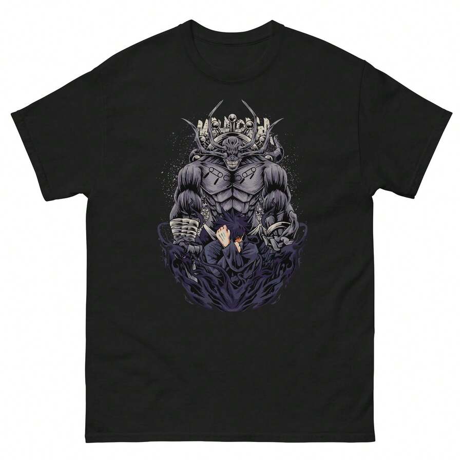 Camisa de anime ujutsu Kaisen, camiseta gráfica manga, T1EE inspirada en JJK, regalo de fanático del anime220g Cla-ssic Cotton T-Shirt - UniS-ex - The Shirt You A-lways NeededSuitable for all people, whether woM-en or M-enhigh-quality durable fabric suitable for all seans,ft to the touch but built to lastBreathabletops woM.en fall outfiT.S for woM.en vaC.Ation outfiT.S woM.en Easter, St. Patrick's Day costume - Negro - Ver 1
