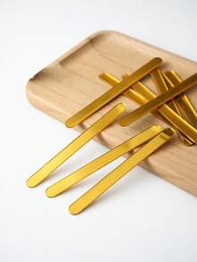 20pcs Acrylic Cake Pops - Gold Ice Cream Sticks - Reusable Mirror Shiny Craft Sticks - Ideal For Candies, Cakes, Home Parties, Summer Events And DIY Projects - Multicolor - View 9