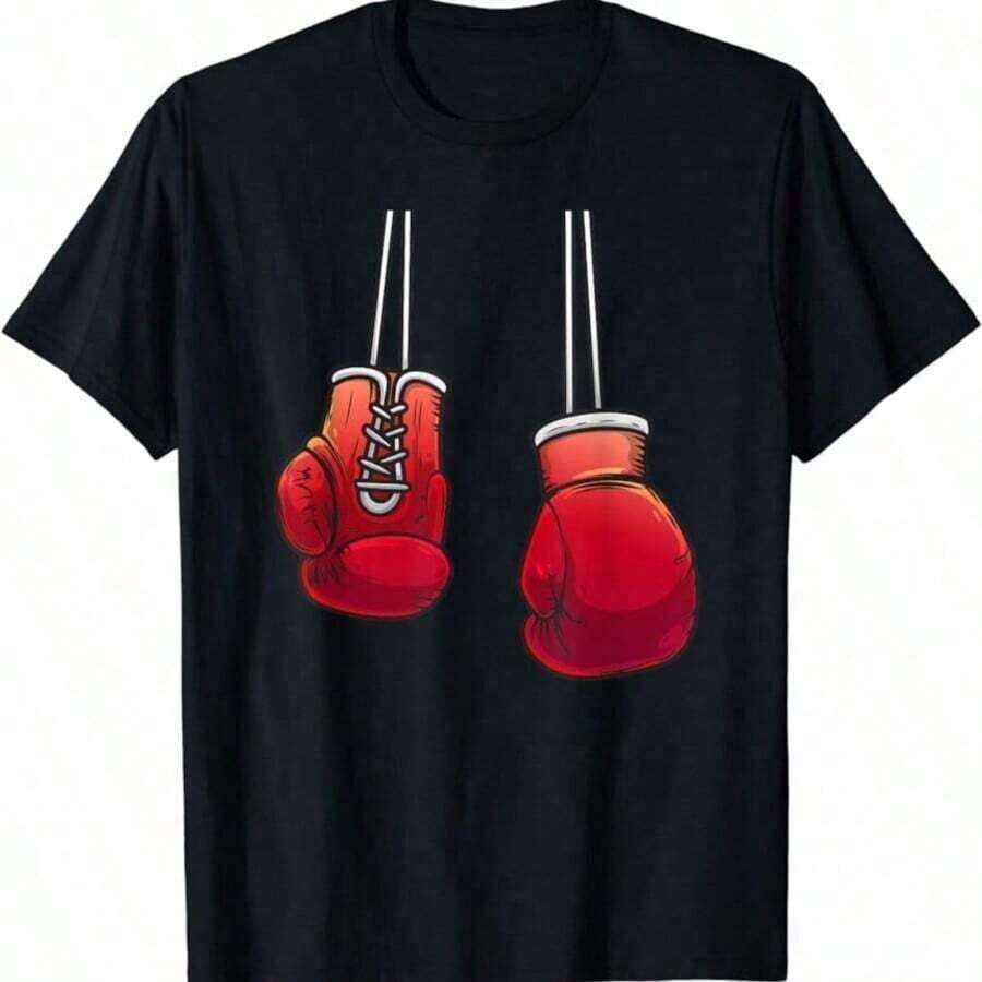 Retro Summer T-Shirt With Santa Claus Blowing Bubbles, Christmas Gift T-Shirt, Funny Winter T-Shirt With Santa Claus - 紅色和黑色 - 查看 1