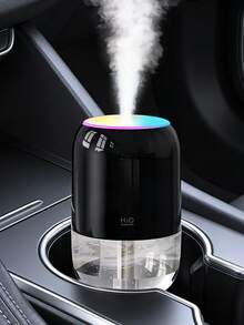 1件 200ml迷你加濕器，LED漸層燈，奶油白色機身，透明水箱。3色可選。可搭配精油使用（香氛+加濕）。靜音，USB供電。適用於汽車、臥室、客廳、辦公室、桌面、浴室、酒店、瑜伽、寵物房。 - Mist - 查看 5
