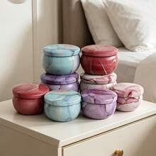 52pcs 2.5oz Round Marble Pattern Candle Jars With Wicks, Empty Jars Suitable For Candle Making, Home Decor And Housewarming Gifts - 52pcs/8sets - View 9