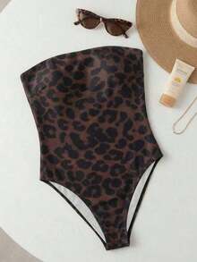 Primavera/Verano Estilo Europeo y Americano Mujeres Lindo Casual Traje de Baño de Una Pieza a Lunares, Adecuado para Playa, Vacaciones, Fiesta - Multicolor - Ver 3