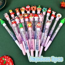 1/3/5 Bút bi gel hình nhân vật hoạt hình dễ thương chủ đề ngày lễ, thân bút trong suốt lấp lánh, văn phòng phẩm đẹp mắt dùng để viết nhật ký, ghi chú, đồ dùng văn phòng, bút viết trơn tru với thiết kế hoạt hình lễ hội. - A - Xem 10