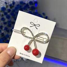 1pc Simple Metallic Bow Spring Clip, Versatile And Sweet Back Of Hair Ponytail Clip, Suitable For Everyday Outfits - Silver - View 3