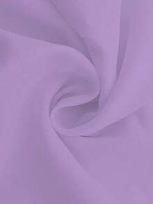 1 pieza Blusa casual sin mangas con volantes en el bajo, Elegante top tubo minimalista francés de color blanco puro, Camiseta sin mangas ajustada para vacaciones y viajes, Ligera camiseta con lazo delantero, Ropa exterior sexy tipo babydoll que acentúa las curvas, Primavera/Verano/Otoño - Lila 22 - Ver 7