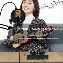Live Sound Card USB Audio Interface, Voice Changer Mixer For Live Streaming & Gaming, Podcast Recording Sound Board, Compatible With Phone/PC, DJ Audio Console For Karaoke,Portable Audio Devices Are Used For Streaming Media,Weddings And Outdoor Use - one-size - View 12