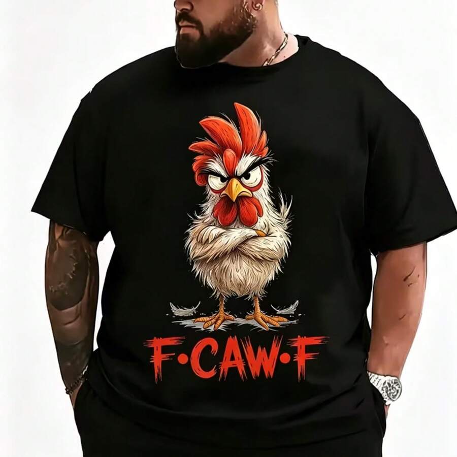 Camiseta impresa para hombres y mujeres - Negro - Ver 1