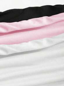 Top tubo asimétrico con estampado de leopardo sexy Y2K - Rosa - Ver 6