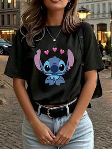 Women T-Shirts - Black - View 4