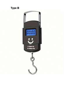 GOTURE 1pc Fishing Scale 110lb/50kg With Backlit LCD Screen Portable Electronic Balance Digital Fish Hook Hanging Scale(A/B Two Styles) - Black - View 10