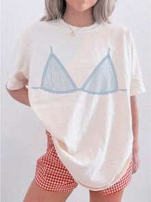 Camisetas de despedida de soltera con temática costera, Última brindis en la : Bikinis y Martinis para despedida de soltera, Camisetas gráficas occidentales para mujer 100% algodón camisetas de mujer algodón - Estilo - Ver 2