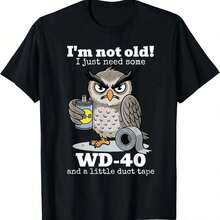 Búho, no soy viejo, solo necesito una camiseta. YWTH - Negro - Ver 1