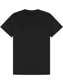 Nueva camiseta de manga corta para mujer de 180 g,% algodón - Camiseta casual versátil con estampado de verano para hombre - Camiseta con estampado de verano para parejas - Unisex - Regalo para vacaciones - Negro - Ver 2