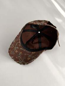 American Vintage Ripped Camouflage Embroidered Baseball Cap For Women, Wide Brim Soft Crown Street Cool Cargo Style Style Peaked Hat - Multicolor - View 9