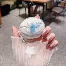 1个可爱蓝色星星猫耳机保护套，带挂件，适用于华为Freeclip2/FreebudsSE2/SE3/SE4/5i/6i/7i/FREEBUDS6/Pro3/PRO4/PRO5无线蓝牙耳机保护套 - 藍星貓 - 查看 17
