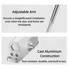 Automatic Door Closers For Iinterior Door Fire Doors Adjustable Speed Overhead Gate Spring Closer For 65-85KG Home Commercial Use - For 65-85KG Door - View 8