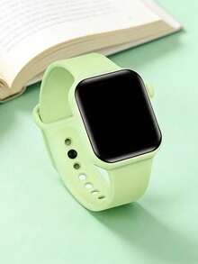 2pcs/Set, New Square Digital LED Screen Watch With Heart-Shaped Bracelet Set, Great For Parties, Decorations, And Mother's Day Gifts - Multicolor - View 5