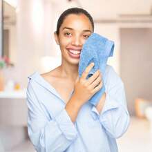 Cotton Washcloth Set – Soft, Absorbent Face Towels For Bathroom & Gym Use – Reusable, Durable & Machine Washable Wash Cloths - Multicolor - View 3