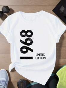 Limited Time Offer, Limited Quantity Available, Lightning, Women's Casual Shirt, Elegant, Women's Short Sleeve Sports T-Shirt, 1968 Limited Edition. - 白色 - 查看 3