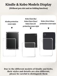 1pc Simple Style Transparent Kindle Transparent Protective Case, Anti-Fall,Full Coverage Clear Case, Silicon Soft Shell, Compatible With Kindle 11th Gen 2022/Kindle Paperwhite 12th Gen 2024/Kindle Colorsoft Signature Edition,Clara Colour/Bw/2E,Back To School | Office & Study Supplies | Great Gifts. - Multicolor - View 10