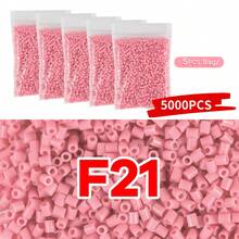 5000+ piezas Paquete de recarga de cuentas de fusión de 2.6mm en series de rojo, rosa y marrón, empaquetadas individualmente, suministros para manualidades de hacer joyas, colgantes, llaveros, para graduación, regreso a clases, Navidad, fiestas, regalos de cumpleaños, set a granel de cuentas de fusión de 2.6mm multicolor - Cuentas de rompecabezas de 2,6 mm - Ver 28