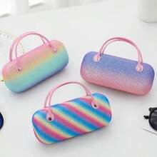 Bộ 8 món gồm hộp đựng kính mắt cầu vồng lấp lánh, túi xách trẻ em, ví đựng tiền xu, hộp đựng kính gấp gọn chống va đập, hộp đựng bút chì. - Nhiều màu - Xem 1