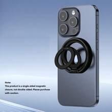 Mini Foldable Stand Phone Ring Holder 1pc Magnetic Foldable 360° Rotatable Lightweight Alloy Phone Holder Dual-Sided Strong Magnetic Adsorption Compatible With IPhone & Android Phones Mother's Day Gift Birthday - Multicolor - View 11