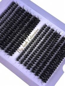 蓬鬆睫毛簇套組 100D/80D/60D 加厚簇狀睫毛接種 個別睫毛 仿貂毛睫毛簇 320pcs D捲 8MM/10MM/12MM/14MM/16MM/18MM 睫毛接種 戲劇化睫毛接種 睫毛簇,睫毛簇,個別睫毛,睫毛,假睫毛 - D - 查看 6
