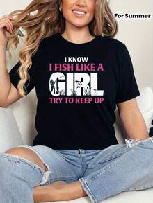 Camiseta unisex de manga corta, para mujerYoSabesYoPezMe gustaaIntentaaMantenerArribaGráficoTee-InformalNegroCortoMangaCamisetaconDibujos animadosPezDiseño,LigeroPoliésterMezclaparaPrimavera/VeranoPescaTCamisetashombre, , , Dazymujer,romwehombres, bohochic,maestrasregalos,camisetaparaconjuntos de mujercon curvasparamu,y2k, - Negro - Ver 6
