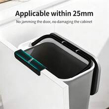 Thùng rác nhà bếp treo tường - Chất liệu nhựa bền, đa chức năng, dễ vệ sinh và tiết kiệm không gian. - Phiên bản nâng cấp - Xem 6