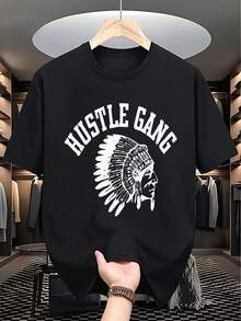 Nueva camiseta de manga corta para mujer de 180 g,% algodón - Camiseta casual versátil con estampado de verano para hombre - Camiseta con estampado de verano para parejas - Unisex - Regalo para vacaciones - negro - Ver 1