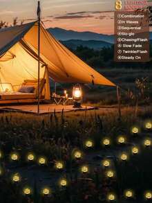 20/30 LED Solar Powered Garden Lights, Solar Crystal Ball Lawn Lamps, Waterproof 8 Lighting Modes Solar Bubble Ground Lights Flashing For Yard, Wedding, Party, Patio, Outdoor Camping Decor (Multi-Color/Warm White/White) - Bubble Ball Ground Light - View 4