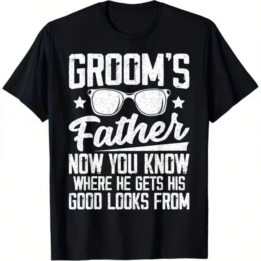 Printed T-Shirt For Men And Women - Black - View 1