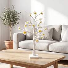 Autumn Daisy Flower Tree Lamp, Waterproof LED White Birch Tree Lamp With Romantic Warm Ambient Light, Ideal Gift For Garden, Patio, Home Decor, Thanksgiving, Halloween, Autumn Wedding - Daisy Tree Light - View 2
