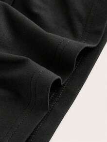 1 pieza Camiseta sin mangas casual y sexy color burdeos para mujer, adecuado para el verano - Negro - Ver 4