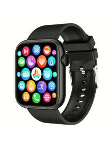1 pieza Reloj inteligente unisex para monitoreo de frecuencia cardíaca y llamadas, compatible con Android e iOS - Negro - Ver 14