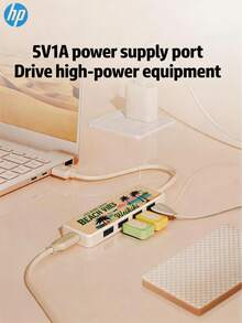 HP 四合一扩展坞，DHC-CT100D，USB-A 2.0，1 转 4，热带树叶图案（4 个 USB 2.0 接口，1 个 Type-C 接口），即插即用 - 查看 10