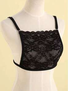 1pc/2pcs Lace Camisole One-Piece Low Neckline Fake Collar - Multicolor - View 7