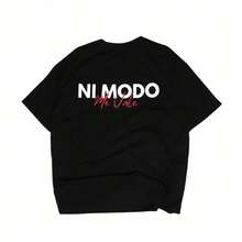 Me Vale - Camiseta Negra UXEC - Negro - Ver 1