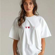 Camiseta para Mujer con Diseño de Oso Minimalista y Texto - Blanco - Ver 1