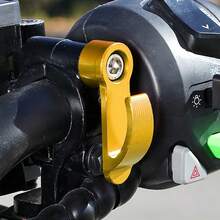 1/2pcs Multi-Color Motorcycle Storage Hook, Aluminum Alloy Single Hole Handlebar Adapter Design, Fits Most Motorcycle Models, Can Hang Helmet Backpack Cup Umbrella, Fashionable Metal Texture Durable Motorcycle Accessory - 1/2pc Motorcycle Hook - View 3