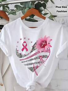 Talla Grande - Talla Grande - Camiseta de Moda para Mujer de Talla Grande - Blanco - Ver 8
