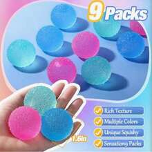 1 pieza Pelota antiestrés mini impresa de 2.36 pulgadas: Juguete blando sólido de alta densidad; (Color aleatorio) Juguete sensorial mini de 2.36 pulgadas, alivia la ansiedad, calma las emociones; Uso en el aula, relleno de núcleo de malta, adecuado como pequeño regalo de recompensa para estudiantes. - Multicolor - Ver 3