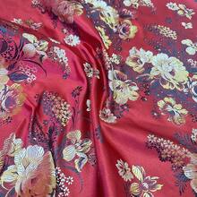 1 tấm vải gấm cao cấp với họa tiết hoa mẫu đơn dệt jacquard, thích hợp để may đệm, gối, khăn trải bàn, vải lụa gấm. - Nhiều màu - Xem 16