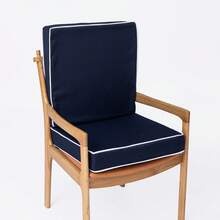 Outdoor Chair Cushions Set Of 2,Patio Chair Cushions, Waterproof & Fade-Resistant Outdoor Seat Cushions For Patio Furniture, Thick Deep Seat Cushions With Ties, Washable Chair Pads - Đệm màu xanh - Xem 10