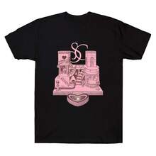 Sabrinass Carpenterss Merch T Shirts Sabrinass Carpenterss House Tour Graphic Clothes Men Short Sleeve Tee U - màu đen - Xem 1