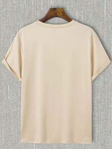 Manfinity Homme Men's Graphic Print T-Shirt - Apricot - View 2