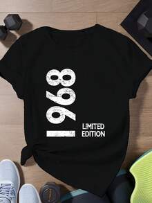 Limited Time Offer, Limited Quantity Available, Lightning, Women's Casual Shirt, Elegant, Women's Short Sleeve Sports T-Shirt, 1968 Limited Edition. - 黑色 - 查看 3